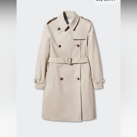 Mango Beige Trench Coat - Picture 7 of 16